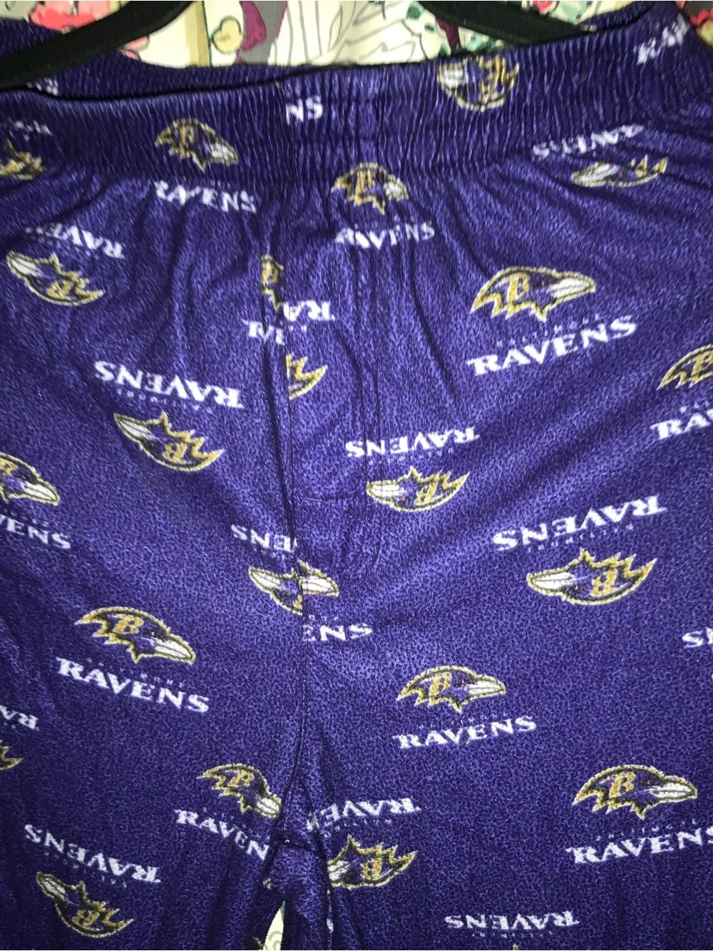 NFL Team Apparel Baltimore Ravens Youth Pajama Pant  Logo Print Large 14/16